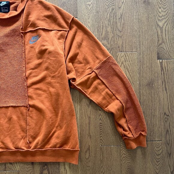 Nike Sportswear Icon Clash Fleece Sweatshirt Women’s L Rust Burnt Orange Loose F - Picture 5 of 9